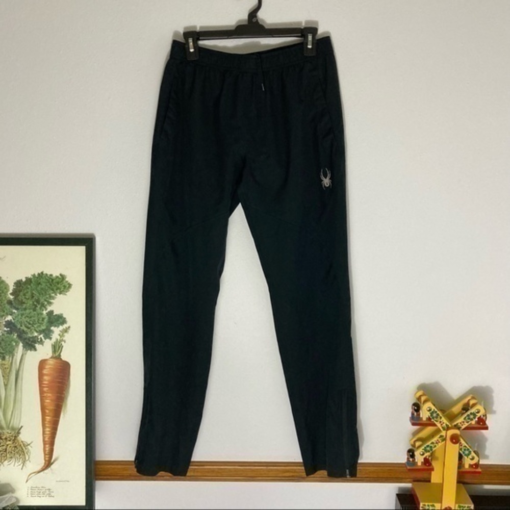 Spyder Men’s black drawstring Contact pants size S